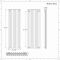 Revive Air - Anthracite Aluminum Vertical Double-Panel Designer Radiator - 70.75" x 23.25"