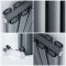 Revive Air - Anthracite Aluminum Vertical Double-Panel Designer Radiator - 70.75" x 23.25"