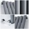 Revive - Black Horizontal Single-Panel Designer Radiator - 25" x 46.5"