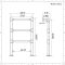 Condesa - Traditional Hydronic Heated Towel Warmer - 38" x 25"