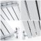 Sloane - White Horizontal Double Flat-Panel Designer Radiator - 25" x 16.5"