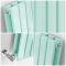 Sloane - Mint Green Double Flat Panel Horizontal Designer Radiator - 25" x 39.5"