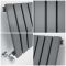 Sloane - Anthracite Horizontal Single Flat-Panel Designer Radiator - 25" x 23.5"