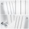 Sloane - White Horizontal Single Flat-Panel Designer Radiator - 25" x 32.75"