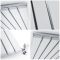 Sloane - Silver Vertical Single Flat-Panel Designer Radiator - 63" x 14"
