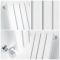 Sloane - White Vertical Single Flat-Panel Designer Radiator - 63" x 14"