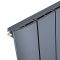 Aurora - Anthracite Aluminum Vertical Designer Radiator - 70.75" x 18.5"
