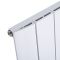 Aurora - White Aluminum Horizontal Designer Radiator - 23.5" x 29.75"