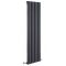 Savy - Anthracite Vertical Single-Panel Designer Radiator - 63" x 18.5"