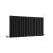 Revive - Black Horizontal Double-Panel Designer Radiator - 25" x 46.5"