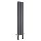 Revive Plus - Anthracite Vertical Double-Panel Designer Radiator - 70.75" x 14"