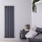 Revive - Anthracite Vertical Single-Panel Designer Radiator - 63" x 18.5"