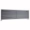 Revive - Anthracite Horizontal Double-Panel Designer Radiator - 18.5" x 63"