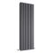 Revive - Anthracite Vertical Double-Panel Designer Radiator - 63" x 23.25"
