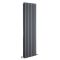 Sloane - Anthracite Vertical Double Flat-Panel Designer Radiator - 63" x 18.5"
