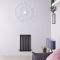 Sloane - Anthracite Horizontal Single Flat-Panel Designer Radiator - 25" x 16.5"