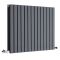 Sloane - Anthracite Horizontal Double Flat-Panel Designer Radiator - 25" x 32.75"