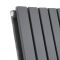 Sloane - Anthracite Horizontal Double Flat-Panel Designer Radiator - 25" x 47.25"