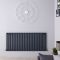 Revive - Anthracite Horizontal Single-Panel Designer Radiator - 25" x 55.75"