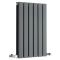 Delta - Anthracite Horizontal Double Slim-Panel Designer Radiator - 25" x 16.5"