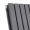 Delta - Anthracite Horizontal Double Slim-Panel Designer Radiator - 25" x 16.5"