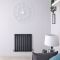 Delta - Anthracite Horizontal Single Slim-Panel Designer Radiator - 25" x 24.75"