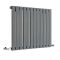 Delta - Anthracite Horizontal Single Slim-Panel Designer Radiator - 25" x 33"