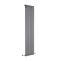 Delta - Anthracite Vertical Single Slim-Panel Designer Radiator - 63" x 16.5"