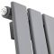 Delta - Anthracite Vertical Single Slim-Panel Designer Radiator - 63" x 16.5"