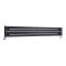 Revive - Black Horizontal Single-Panel Designer Radiator - 9.25" x 63"