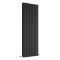 Revive - Black Vertical Double-Panel Designer Radiator - 63" x 23.25"