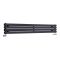 Revive - Black Horizontal Double-Panel Designer Radiator - 9.25" x 63"