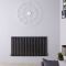 Revive - Black Horizontal Single-Panel Designer Radiator - 25" x 46.5"