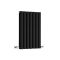 Revive - Black Horizontal Double-Panel Designer Radiator - 25" x 16.25"