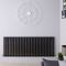 Revive - Black Horizontal Double-Panel Designer Radiator - 25" x 64.75"