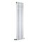 Delta - Chrome Vertical Single Slim-Panel Designer Radiator - 63" x 14.75"
