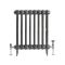 Victoria - Classic Cast Iron Radiator - 25.98" Tall - Pewter - Multiple Sizes Available