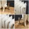 Charlotte - Ornate Cast Iron Radiator - 30.24" Tall - Antique White - Multiple Sizes Available