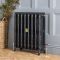 Charlotte - Ornate Cast Iron Radiator - 30.24" Tall - Slate Black - Multiple Sizes Available