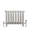 Erté - Oval Column Cast Iron Radiator - 22.05" Tall - Antique White - Multiple Sizes Available