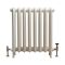 Erté - Oval Column Cast Iron Radiator - 29.92" Tall - Antique White - Multiple Sizes Available