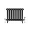 Erté - Oval Column Cast Iron Radiator - 22.05" Tall - Slate Black - Multiple Sizes Available