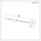 Cast Iron Radiator Straight Wall Stay - Steel