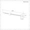 Cast Iron Radiator Straight Wall Stay - Steel