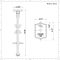 Cast Iron Radiator Luxury Wall Stay - Brass