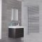 Bosa - Chrome Hydronic Designer Towel Warmer - 46.75" x 23.5"