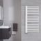 Bosa - Mineral White Hydronic Designer Towel Warmer - 46.75" x 23.5"