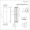 Trevi - Mineral Quartz Vertical Designer Radiator - 70.75" x 17.75"