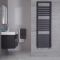 Ponza - Anthracite Hydronic Designer Towel Warmer - 63" x 19.75"