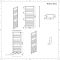 Ponza - White Hydronic Designer Towel Warmer - 47.25" x 19.75"